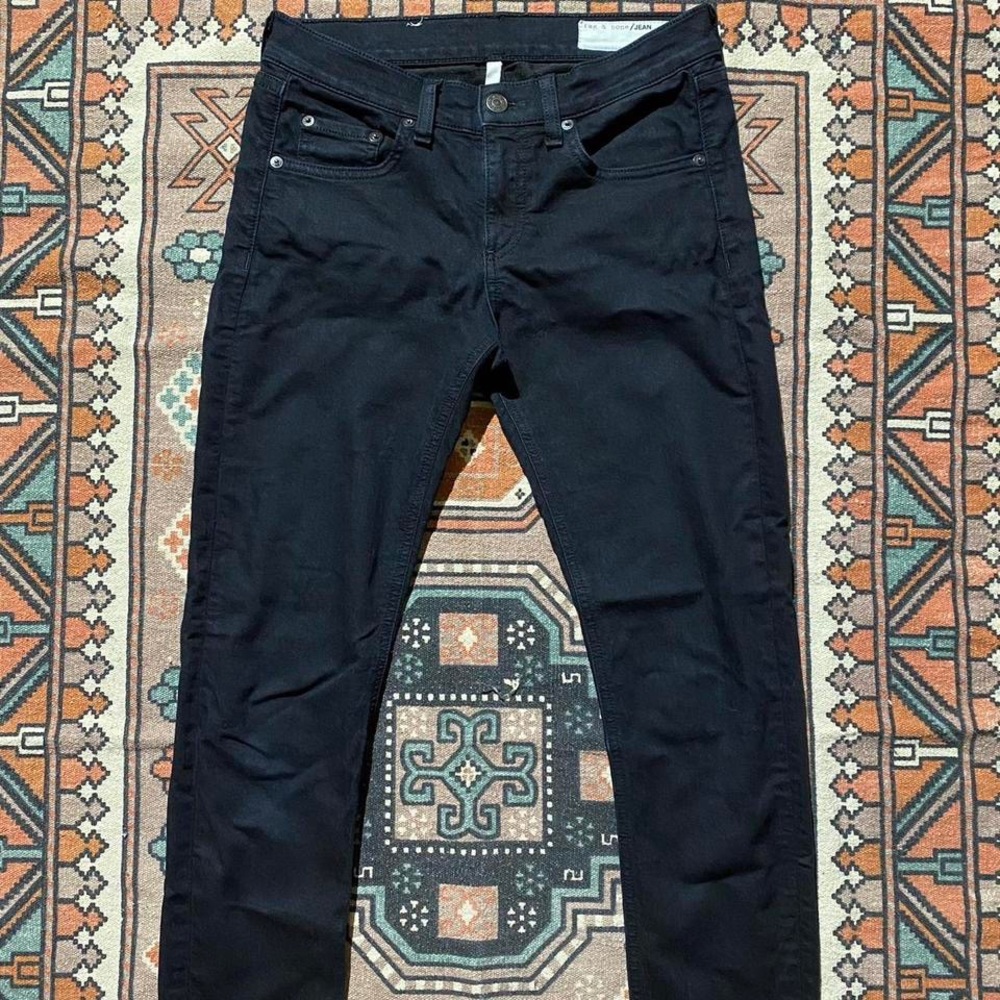 Rag & bone deep dark blue skinny jeans